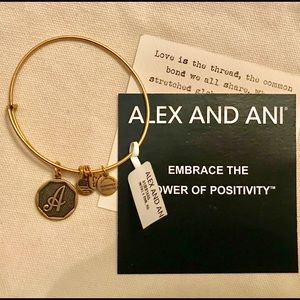 Alex and Ani “A” Initial Bracelet
